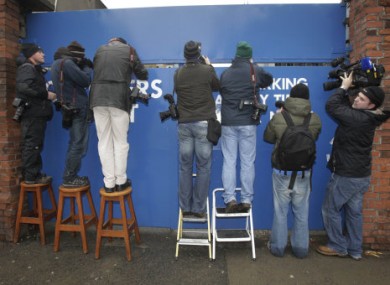 Press photographers at the inquest of Gerry Ryan at Dublin Coroner's Court.