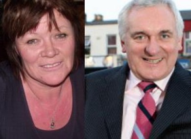 Cllr Joan Collins, left, was incensed by Bertie Ahern's