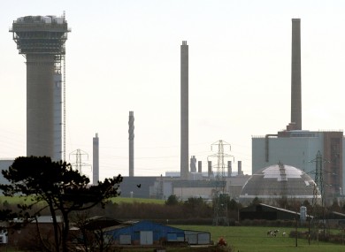 The Sellafield nuclear power plant in Cumbria, near which five men were arrested yesterday.