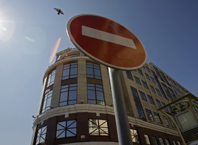 The offices of TNK-BP, BP's Russian subsidiary. Bailiffs visited the office earlier today in connection with a shareholder's lawsuit.