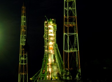 A Progress cargo ship gets ready for launch to the ISS in 2009. A similar craft crashed back to Earth after failing to reach orbit today.