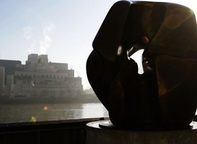 The heaquarters of MI6, the UK's intelligence service, on the banks of the Thames in London.