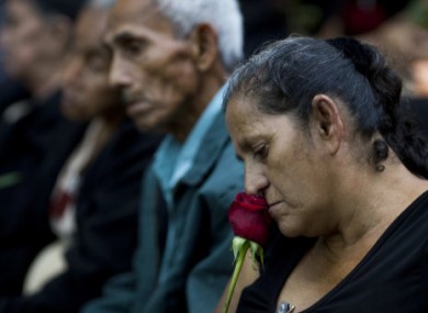 Families of the victims of the Civil War continue to campaign for justice. The red rose is their symbol.