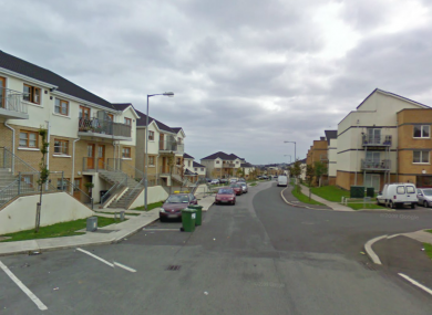 Deer Park Avenue in Tallaght, where five men were stabbed in the early hours of Sunday morning.