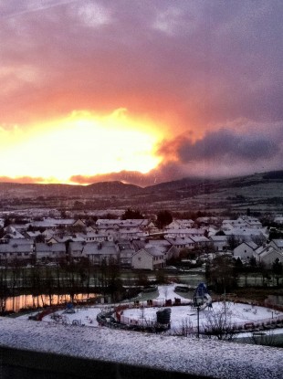 Tallaght in Dublin earlier this morning