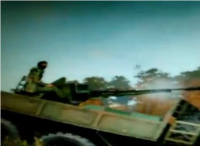 A screengrab of the videogame footage shown in the ITV documentary