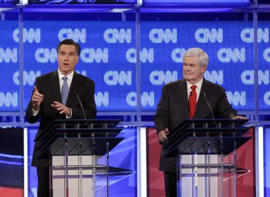 Mitt Romney (left) is the clear frontrunner in the Republican race - but Newt Gingrich (right) has lead the polls in South Carolina.