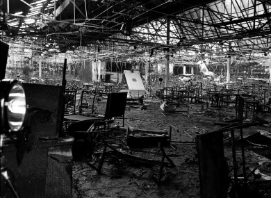 The scene of the fire at the nightclub in 1981.