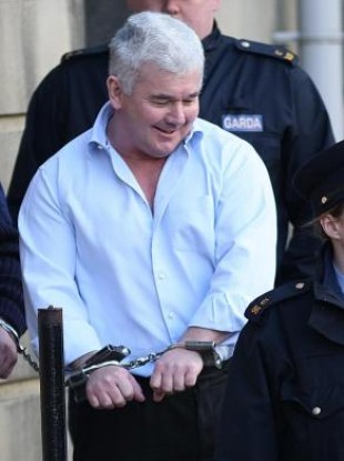 File photo from February 2008 of John Gilligan leaving the Four Courts in Dublin.