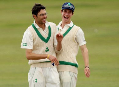 Albert van der Merwe (left) and George Dockrell celebrate (file photo).