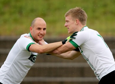 Tadhg Kennelly and Tommy Walsh in training (file photo).
