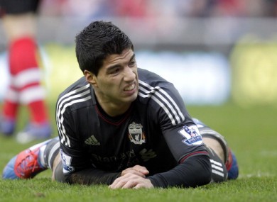 Liverpool's Uruguayan striker Luis Suarez.