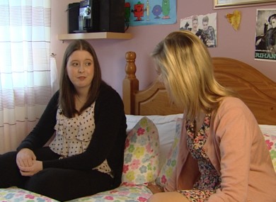 Meadhbh McGivern speaking to TV3's Ciara Doherty in her Co Leitrim home.
