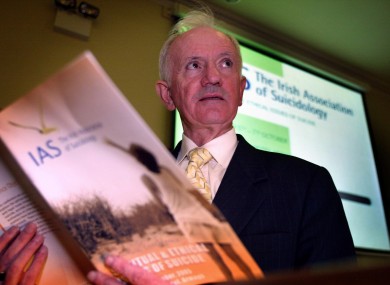 Dan Neville in his capacity as President of the Irish Association of Suicidology at the opening of its annual conference in 2005.