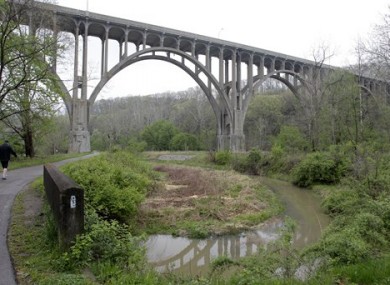 The Cleveland bridge at the centre of the alleged plot.