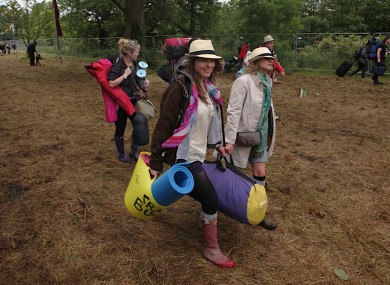 Arriving for the Body and Soul festival.