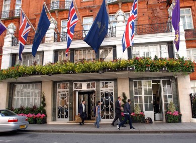 The famous Claridges hotel in London is one of those involved in the €800 million deal.