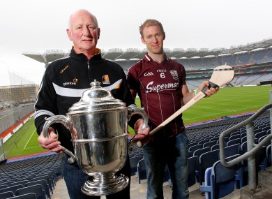 Kilkenny manager Brian Cody and Tony Og Regan of Galway.