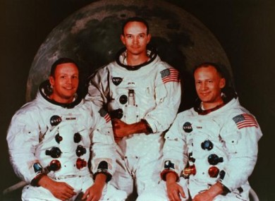 Apollo 11's crew. From left: Neil Armstrong, Michael Collins and Buzz Aldrin.