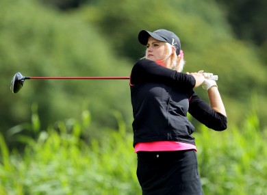 Carly Booth from Scotland finished at -1.