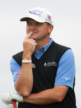 Paul Lawrie during day four of the 2012 Johnnie Walker Championship.