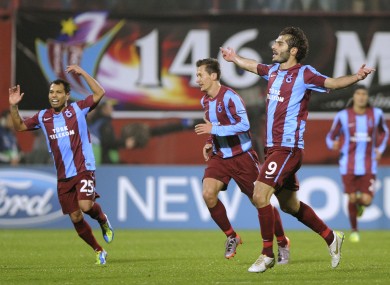 Trabzonspor's Halil Altintop (right) will be making the trip to Louth next year.