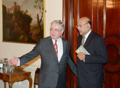 he Indian ambassador to Ireland, Debashish Chakravarti meet with the Tanaiste Eamon Gilmore today to discuss the death of Savita Halappanavar