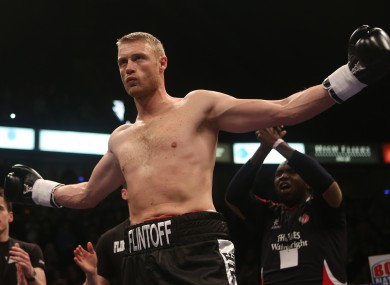 Flintoff before the fight.