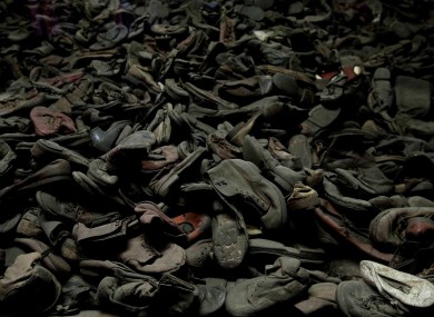 Thirty thousand shoes at the former Auschwitz concentration camp in Poland (File photo)