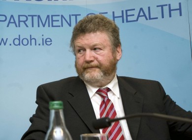 Junior minister Alex White and Health minister James Reilly at yesterday's launch of the 'Future Health' document.
