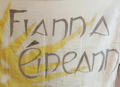 A Fianna Éireann flag from the early part of the 20th century.