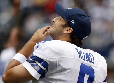Tony Romo knows nothing less than a win will do for the Dallas Cowboys on Sunday night.