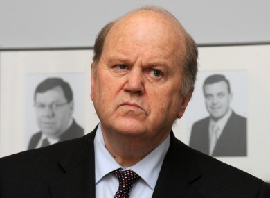 Fine Gael Minister for Finance Michael Noonan
