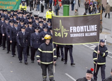 24/7 Frontline Alliance protest march in 2009.