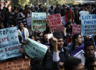 Indians participate in a protest against gender discrimination and sexual violence in New Delhi, India (File photo)