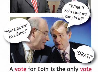 An excerpt from the leaflet distributed by Labour to homes in Meath East today.