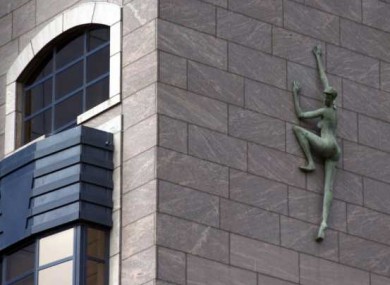 The statue on Treasury Building in Dublin.