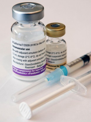 File photo dated 02/11/09 of Pandemrix vaccine as the swine flu jab which was given to hundreds of thousands of children carried an increased risk of developing the sleep disorder narcolepsy.
