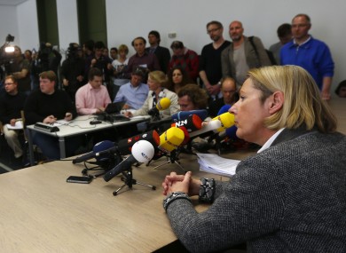 Court spokesperson Margarete Noetzel telling reporters in April that the Munich court was delaying the neo-Nazi trial until tomorrow as they needed to find more room to seat the expected number of foreign reporters at the trial.