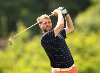 Former Westlife harmony maker Brian McFadden at the Irish Open Pro-Am.