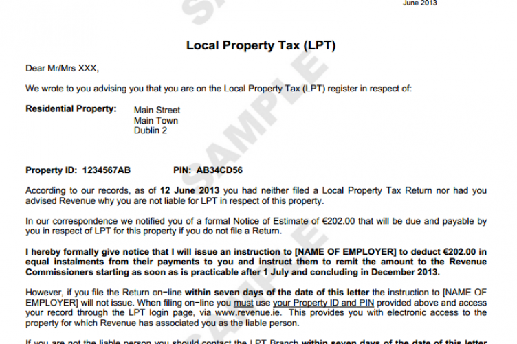 If You Ve Not Paid The Property Tax Revenue Is Sending This Letter Property Tax Revenue