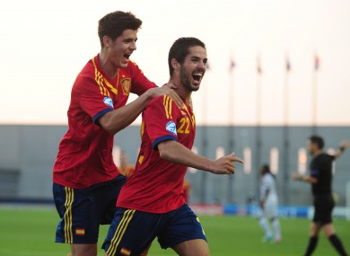 Isco during the U21 European Championships.