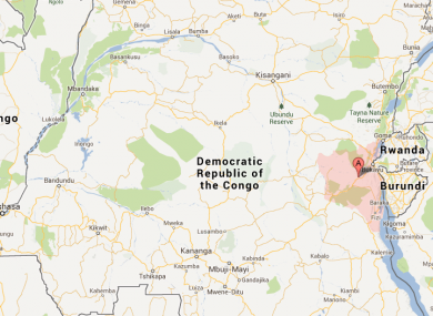 South Kivu province is highlighted in pink on this map.