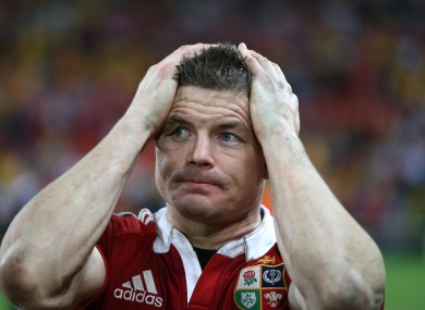 Brian O'Driscoll will play no part in Saturday's Third Test.