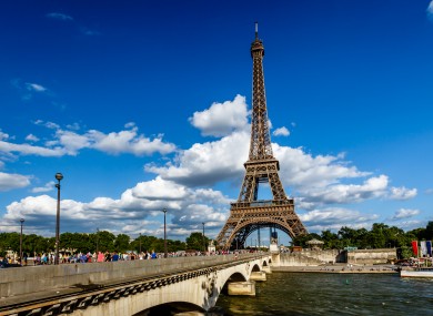 The Eiffel Tower and Seine River