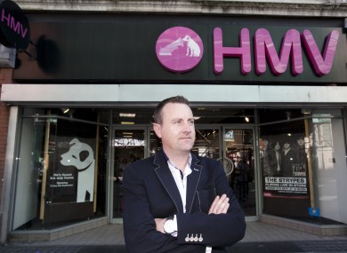 Larry Howard, Hilco Ireland CEO, outside HMV Henry Street, Dublin.