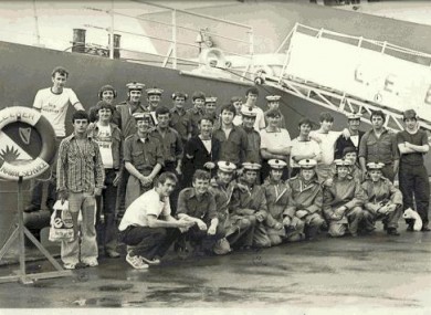 The LE Emer's first crew