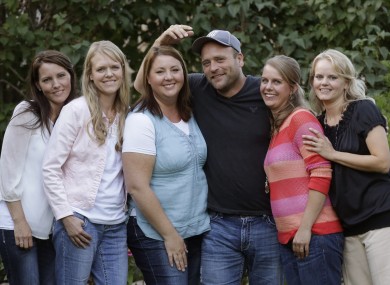 Brady Williams with his wives, from left to right, Paulie, Robyn, Rosemary, Nonie, and Rhonda.