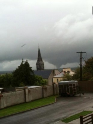 The view from Banagher this evening.
