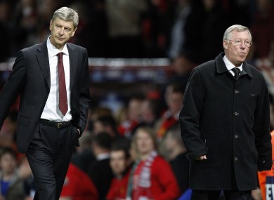 Wenger and Ferguson (file photo).